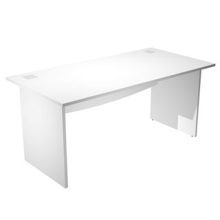 Scrivania Operativa Agorà Basic - fianchi melaminico - 180 x 80 x H 73 cm - bia…