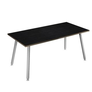 Scrivania Skinny Metal - 140 x 80 x H 74,4 cm - bianco / nero venato