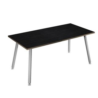 Scrivania Skinny Metal - 160 x 80 x H 74,4 cm - bianco / nero venato