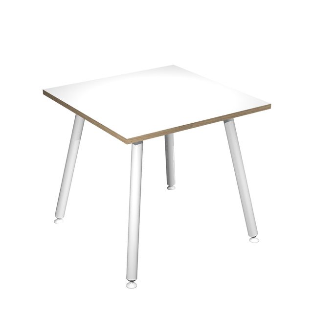 Scrivania Skinny Metal - 80 x 80 x H 74,4 cm - bianco