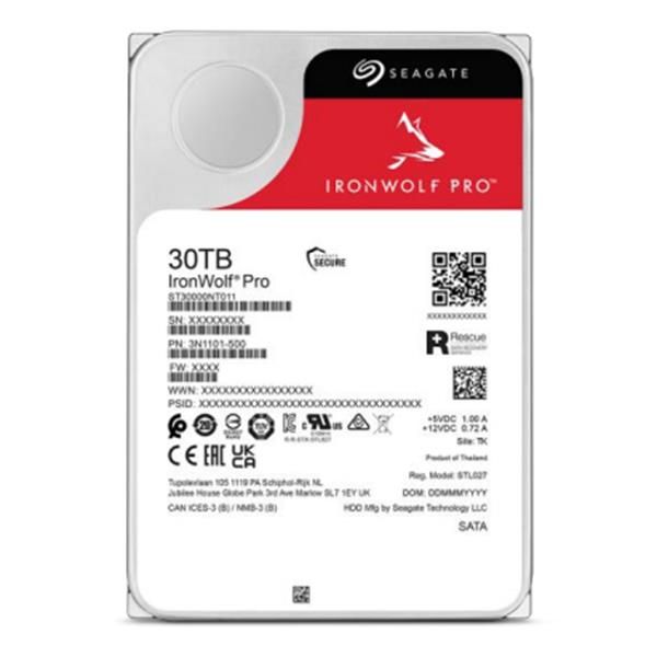 Seagate IronWolf Pro ST30000NT011, 30 TB, 7200 Giri/min, 512 MB, 3.5ʺ, Serial A…