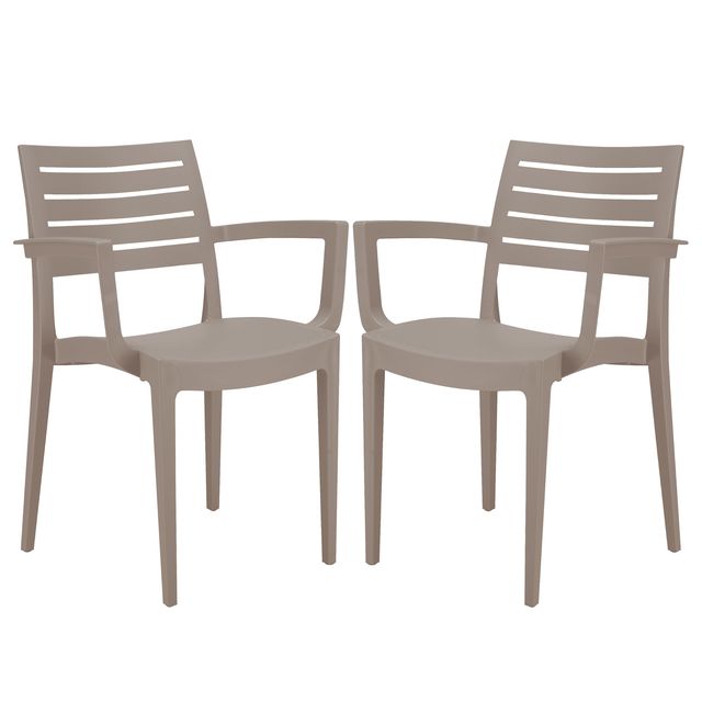 Sedia Firenze - con braccioli - 59 x 51 x 80 cm - polipropilene - juta - Grands…
