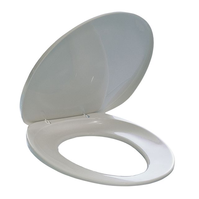 Sedile per WC - universale - PPL - distanza fori da 8,5 a 17,5 cm - bianco - Du…