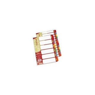 Separatore Festival - 6 tasti neutri colorati - cartoncino 140 gr - A4 - multic…