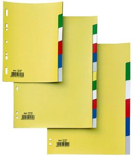 Separatore Record S - 6 tasti - PP - 21 x 29,7 cm - A4 - multicolore - Sei Rota