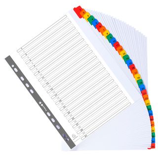 Separatore numerico 1/31 - cartoncino bianco 160 gr - tasti colorati - A4 maxi …