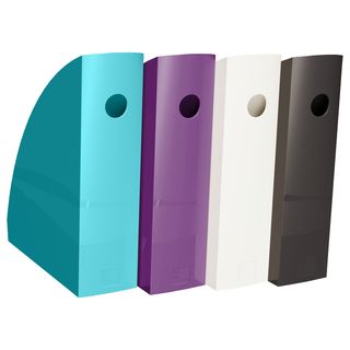 Set 4 portariviste Mag-Cube - linea Titane - 26,6 x 8,2 x 30,5 cm - colori asso…