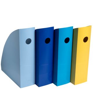 Set 4 portariviste Mag-Cube Bee Blue - 26,6 x 8,2 x 30,5 cm - colori assortiti …
