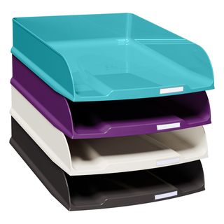 Set 4 vaschette portacorrispondenza Combo - linea Titane - 34,6 x 25,5 x 6,5cm …