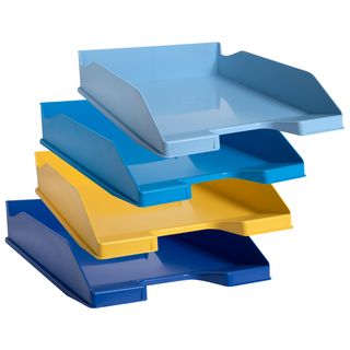 Set 4 vaschette portacorrispondenza Combo Midi Bee Blue - colori assortiti - Ex…