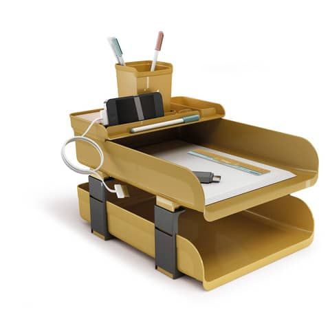 Set scrivania Vintage Caramel - 5 accessori - ocra - Arda