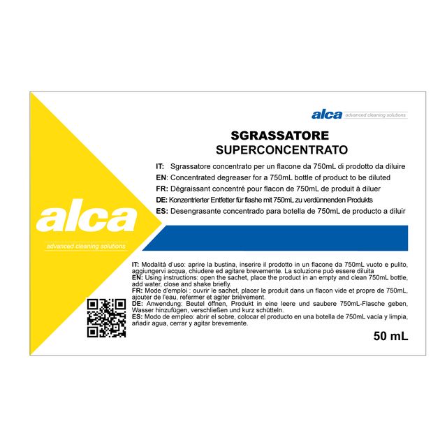 Sgrassatore Superconcentrato Linea Monodose - superprofumato - Alca - bustina d…