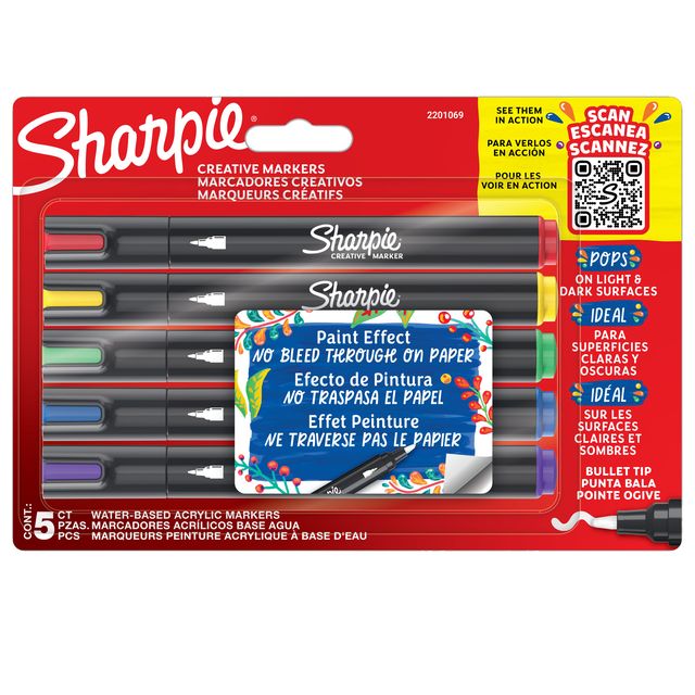 Sharpie - ASTUCCIO 5 MARCATORI CREATIVE MARKERS SHARPIE