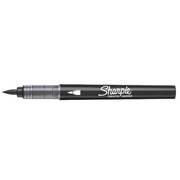 Sharpie 2218069, 1 pz, Nero, Punta del pennello, Nero, Inchiostro a base acrili…
