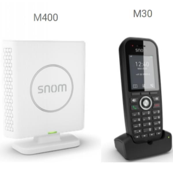 Sistemi DECT - Telefoni - 00004589 - Snom M430 DECT-IP Doublecell bundle M400 &…
