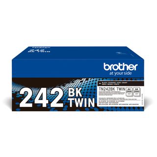 Brother TN242 BKTWIN - Confezione da 2 - nero - originale - cartuccia toner - p…
