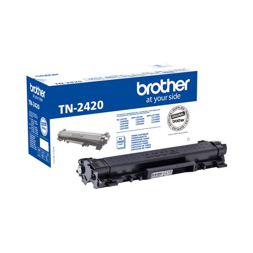 Brother TN2420 - Alta resa - nero - originale - cartuccia toner - per Brother D…