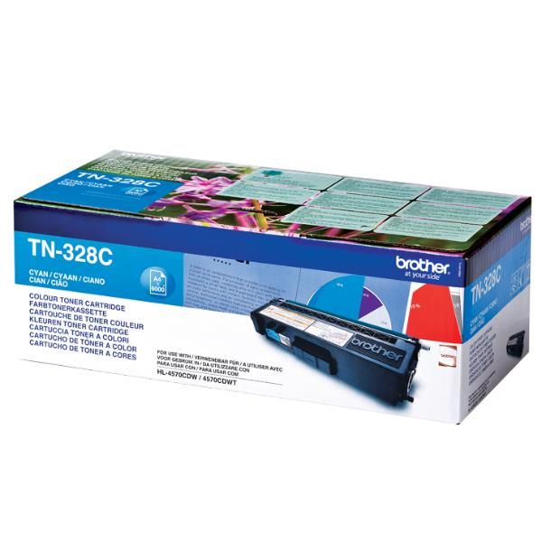 Brother TN328C - Ciano - originale - cartuccia toner - per Brother DCP-9270CDN,…