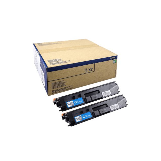 Brother TN329C - Confezione da 2 - ciano - originale - cartuccia toner - per Br…