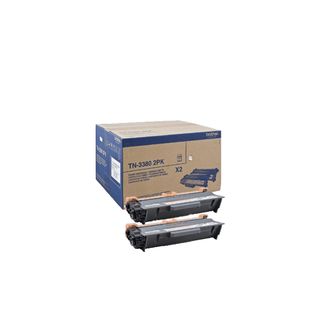 Brother TN3380 2PK - Confezione da 2 - nero - originale - cartuccia toner - per…