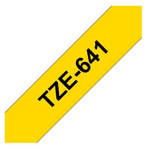Brother TZe-641 - Adesivo standard - nero su giallo - Rotolo (1,8 cm x 8 m) 1 c…