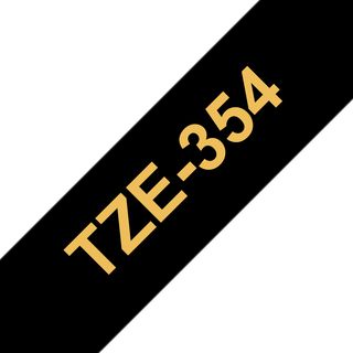 Brother TZe-R354 - Satinata - oro su nero - Rotolo (2,4 cm x 4 m) 1 cassetta(e)…
