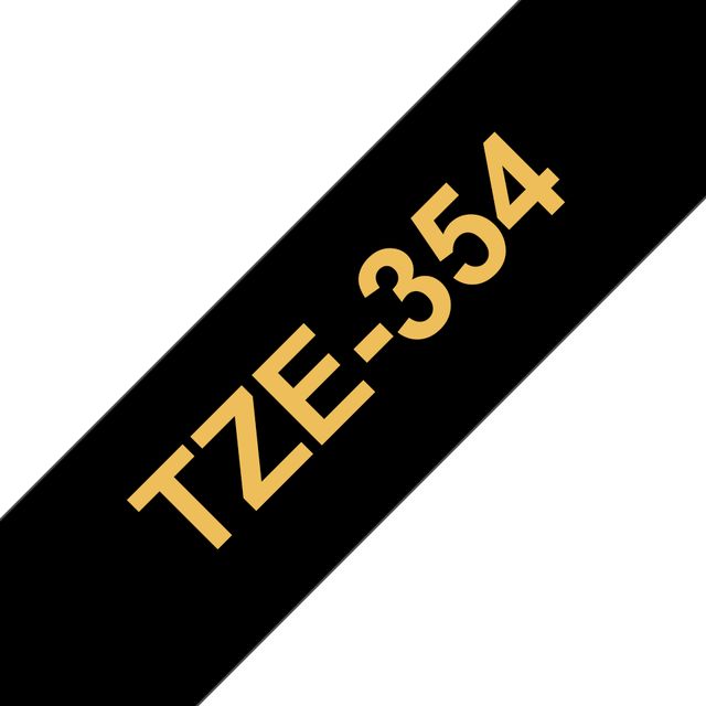 Brother TZe-R354 - Satinata - oro su nero - Rotolo (2,4 cm x 4 m) 1 cassetta(e)…