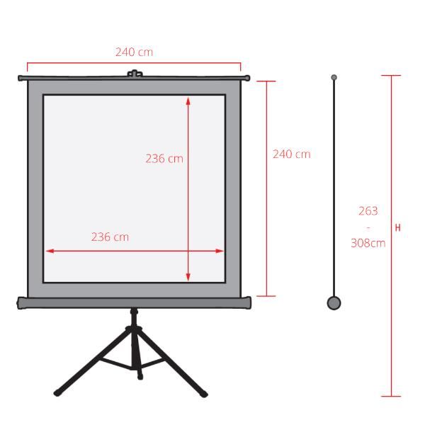 Sopar telo videoproiettore- New Junior 240x240