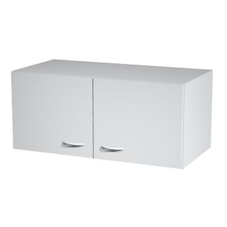 Sopralzo per armadi modulari - a 2 ante - 90 x 45,8 x 40 cm - grigio - Artexport
