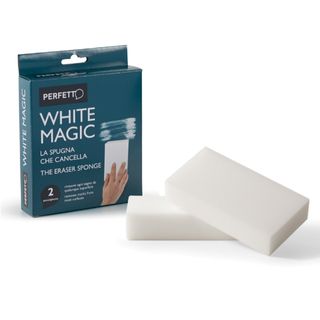 Spugna cancella macchie White Magic - 12 x 2,5 x 6 cm - Perfetto - conf. 2 pezzi