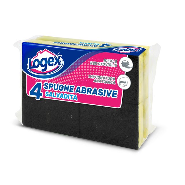 Spugnabella - con impugnatura salvaunghie - giallo/verde - Logex Professional -…
