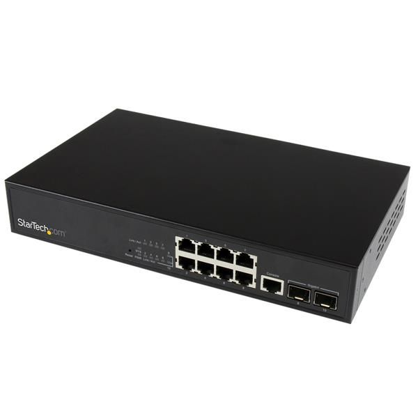 StarTech.com - Switch - gestito - 8 x 10/100/1000 - montabile su rack - AC 90 -…