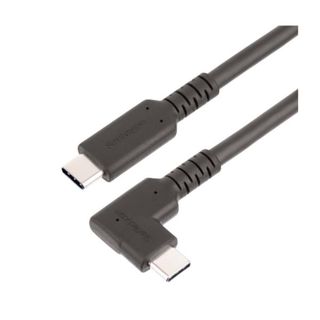 StarTech.com 1.6ft (50cm) Rugged Right Angle USB-C Cable, USB 3.2 Gen 2 (10 Gbp…