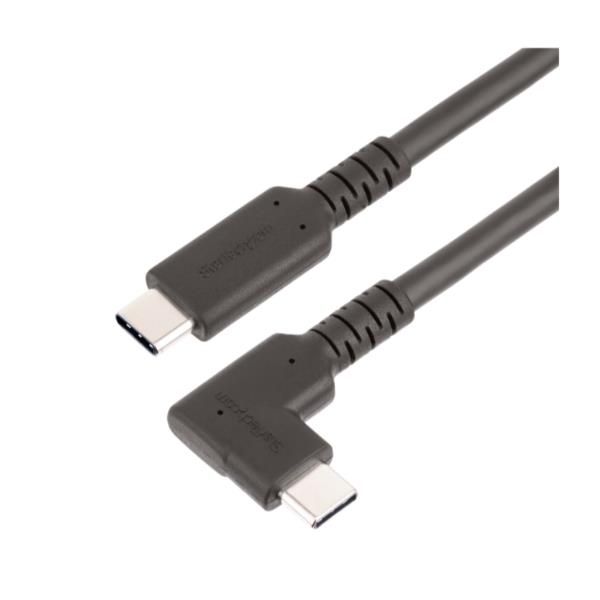 StarTech.com 1.6ft (50cm) Rugged Right Angle USB-C Cable, USB 3.2 Gen 2 (10 Gbp…
