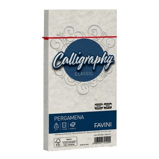 Busta Calligraphy Pergamena - 110 x 220 mm - 90 gr - perla 10 - Favini - conf. …