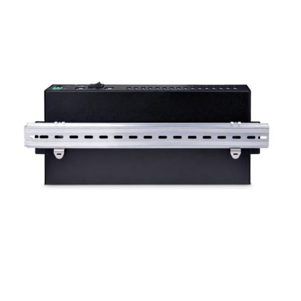 StarTech.com 16-Port Industrial USB 3.0 Hub 5Gbps, Metal, DIN/Surface/Rack Moun…