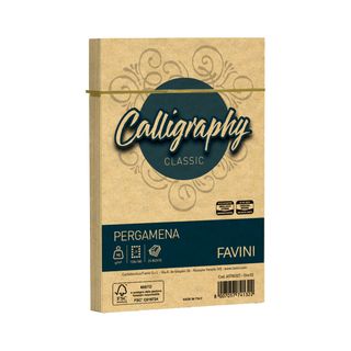 Busta Calligraphy Pergamena - 120 x 180 mm - 90 gr - oro 03 - Favini - conf. 25…
