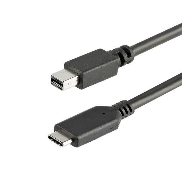 StarTech.com 1m / 3.3ft USB-C to Mini DisplayPort Cable - 4K 60Hz - Black - USB…