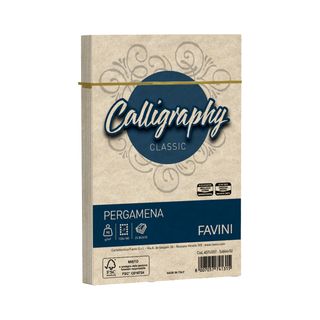 Busta Calligraphy Pergamena - 120 x 180 mm - 90 gr - sabbia 02 - Favini - conf.…