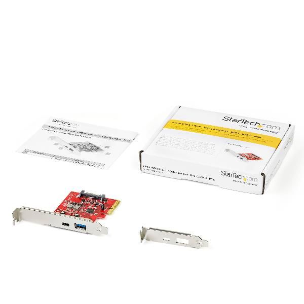 StarTech.com 2-Port 10Gbps USB-A & USB-C PCIe Card, USB 3.1 Gen 2 PCI Express T…