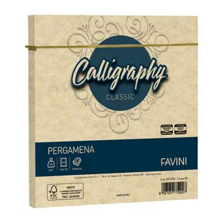 Busta Calligraphy Pergamena - 170 x 170 mm - 90 gr - crema 05 - Favini - conf. …