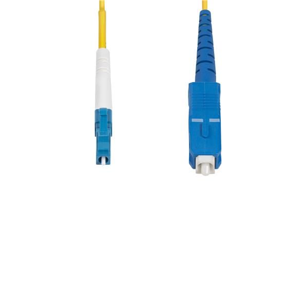 StarTech.com 2m (6.6ft) LC to SC (UPC) OS2 Single Mode Simplex Fiber Optic Cabl…