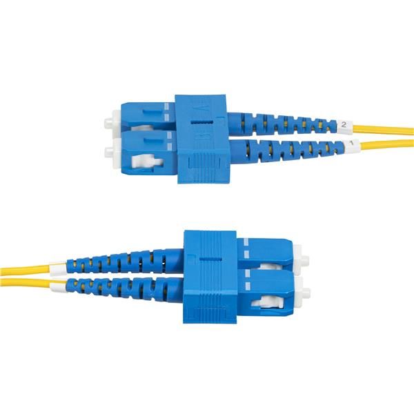 StarTech.com 2m (6.6ft) SC to SC (UPC) OS2 Single Mode Duplex Fiber Optic Cable…