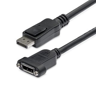 StarTech.com 3 ft. (0.9 m) Displayport Male to Female Cable - Mounting - Latche…