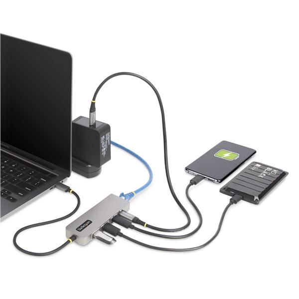 StarTech.com 3-Port USB-C Hub with 2.5 Gigabit Ethernet and 100W Power Delivery…