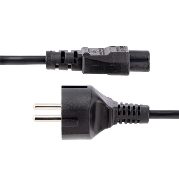 StarTech.com 3m (10ft) Laptop Power Cord, EU Schuko to C5, 2.5A 250V, 18AWG, No…