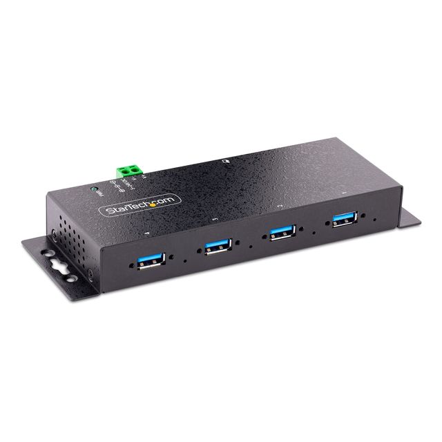 StarTech.com 4-Port Industrial USB 3.0 5Gbps Hub, Rugged USB Hub w/15kV Air/8kV…