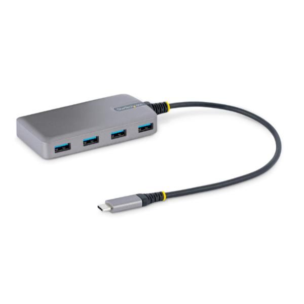 StarTech.com 4-Port USB-C Hub, USB 3.0 5Gbps, Bus Powered, USB Type-C to 4x USB…