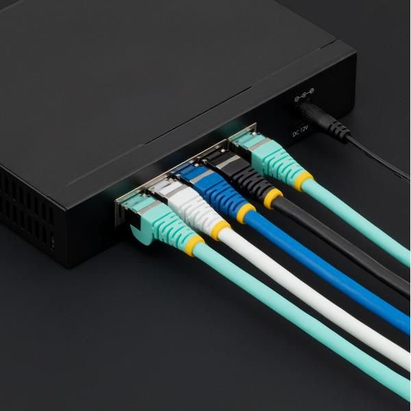 StarTech.com 50cm CAT6a Ethernet Cable - White - Low Smoke Zero Halogen (LSZH) …