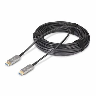 StarTech.com 50ft (15.2m) HDMI 2.1 Hybrid Active Optical Cable (AOC), CMP, Plen…